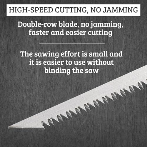 Hand Saw for Trees & Cutting Branches - Pruning Saws with SK5 Steel Blade for Smooth & Precise Cuts - Handsaws for Camping, Gardening, Wood, Hiking, Landscaping & Carpentry - Portable Saw