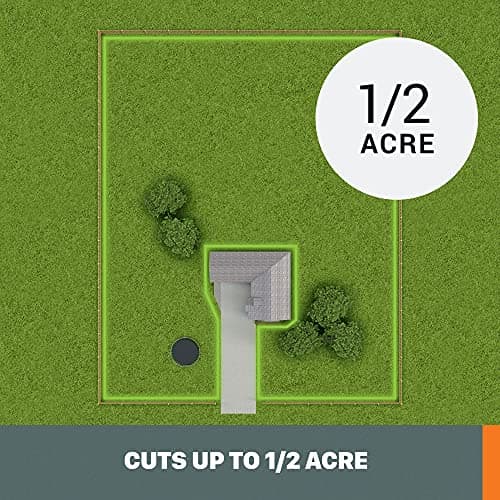WORX Landroid L 20V 5.0Ah Robotic Lawn Mower 1/2 Acre / 21,780 Sq Ft. Power Share - WR155 (Battery & Charger Included)