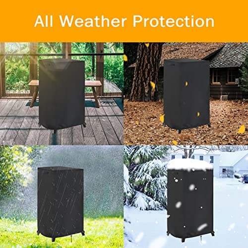 Smoker Cover Fit for Masterbuilt MB20070210 Analog Electric Smoker, Waterproof Outdoor Grill Smoker Covers,Black (23" L x 21" W x 38" H)