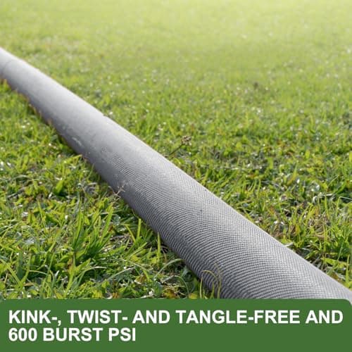 2025 Upgraded 50FT Non-Expanding Garden Hose, Ultra-Light & Flexible Water Hose - Burst-Resistant, Kink-Free, High-Pressure, All-Weather Use for Lawns, Gardens, and Outdoor Cleaning