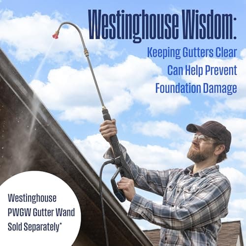 Westinghouse WPX3600 Gas Pressure Washer, 3600 PSI and 2.7 Max GPM, Onboard Soap Tank, Spray Gun and Wand, 5 Nozzle Set, for Cars/Fences/Driveways/Homes/Patios/Furniture