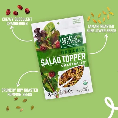 naturSource Organic Salad Topper - Salad Toppings, Salad Mix, Salad Toppers Seeds and Cranberries (32 Ounce (Pack of 1))