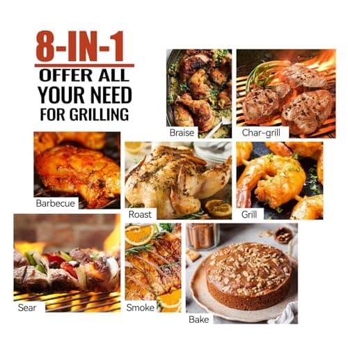 Z GRILLS Wood Pellet Grill Smoker with PID 2.0 Controller, 459 SQ.IN, 450°F Max Temperature, 8 in-1 BBQ Grill, LCD Screen, Meat Probes, Rain Cover, Backyard Camping Bake and Roast, 450E