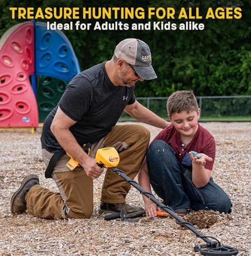 Garrett ACE 250 Metal Detector – Made in The USA - Electronic Pinpointing, 5 Search Modes, Accept/Reject Discrimination, Depth Indicator