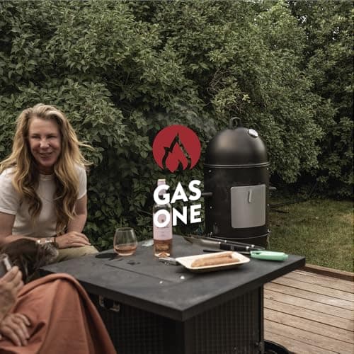 GasOne CSM-18 Vertical Smoker – 18 Inch Heavy Duty Charcoal Smoker – Multipurpose Charcoal BBQ Grill Smoker for Outdoor – Easy Assembly, 1 Access Door Grill with Smoker