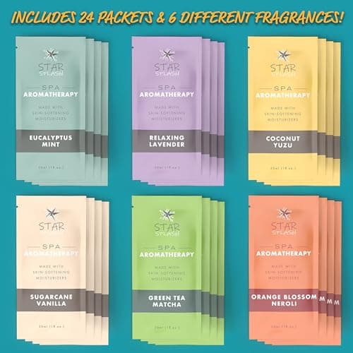 Hot Tub Aromatherapy 24 Pack – Now 2X Stronger - Set of Relaxing Spa Scents Including Lavender, Eucalyptus, Vanilla, Coconut, and More – Paraben-Free, Hot Tub Accessories for Adults