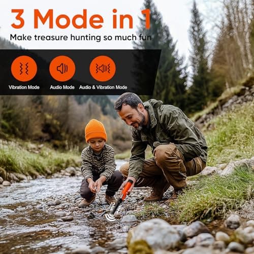 Metal Detector Pinpointer for Adults Kids, Handheld Metal Detector Wand for Precise Targeting, Fully Waterproof Underwater Detector with LCD Screen, 360° Detection, 3 Alert Modes, MD-880
