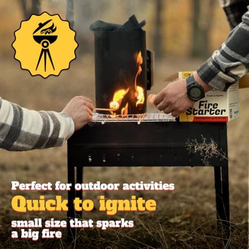 25pcs Fire Starter – Pine Wool & Natural Wax for Quick, Eco-Friendly Ignition of Grills, Fireplaces, Fire Pits & BBQs