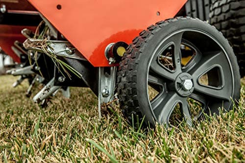 Agri-Fab 45-0299 48" Tow Behind Lawn Plug Aerator with Universal Hitch; Designed to Pull Behind Lawn & Garden Tractors
