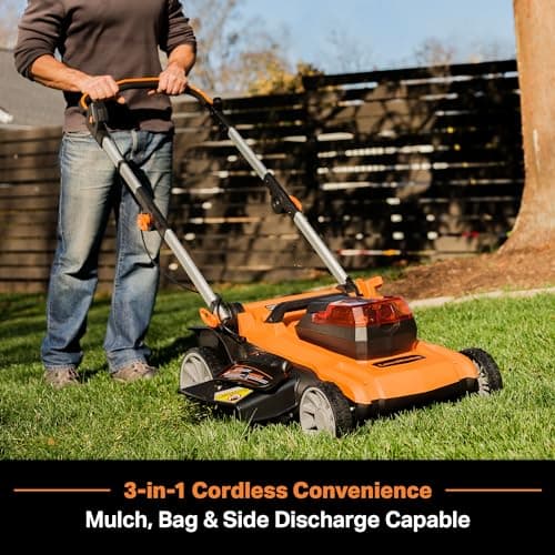 LawnMaster CLMF4819A 48V MAX* 19-inch Brushless Cordless Mower with 2X24V MAX* 4.0Ah Battery and a Dual Charger