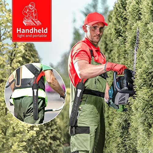 Pruning Saw with Scabbard Japanese Fixed Straight Hand Saw, Portable Tree Limb Cutter 11 Inch Blade Garden Pruner tool for Camping, Dry Wood and Fruit Trees