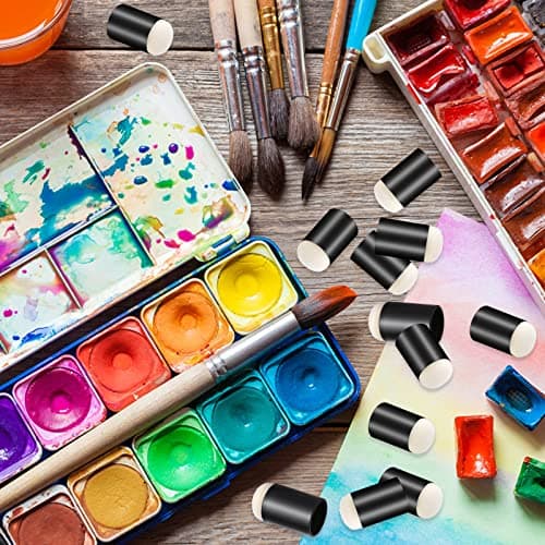 Prasacco 20 Pieces Finger Sponge Daubers, Finger Painting Sponge Craft Drawing Sponge for Arts Craft Painting Sponges for Painting Sponge Dauber for Painting Art Ink Crafts Chalk Card Making