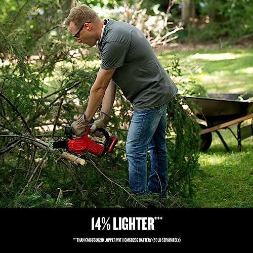 CRAFTSMAN V20 Cordless Pruning Saw, 6" Chain, Small Chainsaw with Battery and Charger Included (CMCCS320D1)
