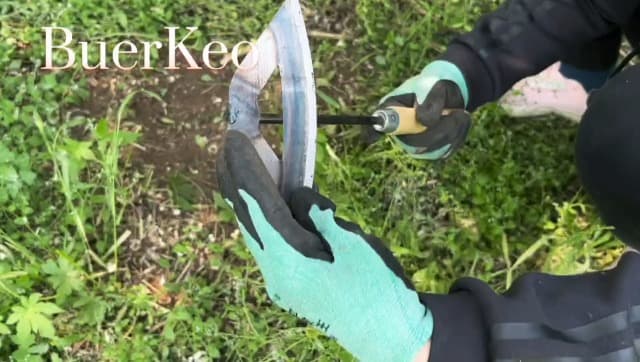 Gardening Tools Hollow Hoe, All-Steel Hardened Hollow Hoe, Sharp Edge Garden Weeding Tools, Hoe Garden Tool Hand Shovel Weed Puller for Backyard Loosening Farm Planting Weeding (For Hand Holding)