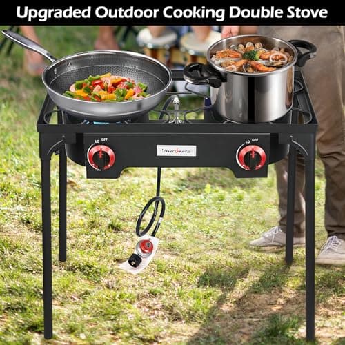Vivicreate Propane Gas 20 PSIG high pressure regulator outdoor camping camp garden BBQ grill stove burner
