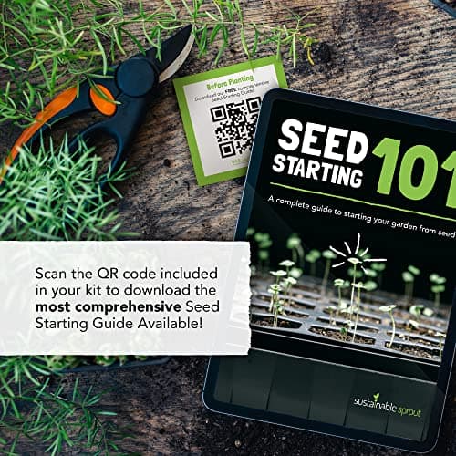 Seeds for Planting Flowers: 8 Bulk Variety Packets Zinnia, Nasturtium, Marigold, Purple Coneflower, Cosmos, Calendula, Bachelor's Button & Sunflower Seeds, Non GMO Flower Seeds by Sustainable Sprout