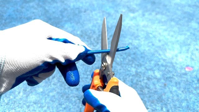 Tin Snips, Floral Cutters, 8 Inch, Curve-Blade, 4.0mm Thick, 2Cr13 Stainless Steel, Effort-saving Spring, Safety Lock, Non-slip Handle (1)