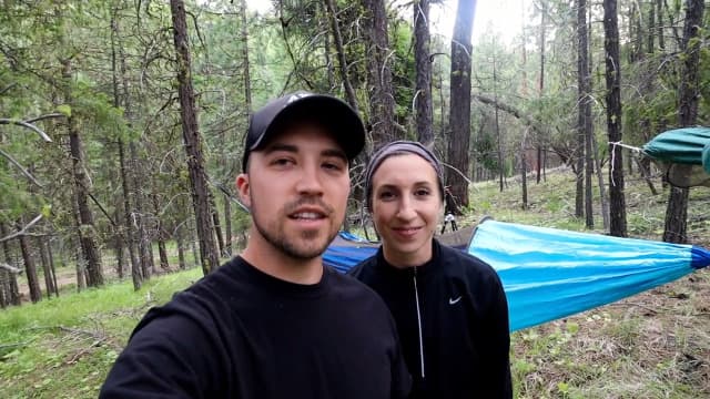 G4Free Large Camping Hammock with Mosquito Net 2 Person Pop-up Parachute Lightweight Hanging Hammocks Tree Straps Swing Bed for Outdoor Backpacking Backyard Hiking