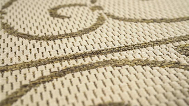 JONATHAN Y SMB106A-8 Charleston Vintage Filigree Textured Weave Indoor Outdoor Area Rug Classic Coastal Easy Cleaning Bedroom Kitchen Backyard Patio Non Shedding, 8 X 10, Beige/Brown