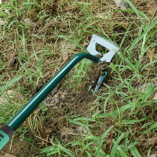 Weeding Artifact Uprooting Weeding Tool Claw Gloves Kit, 6 Teeth Dual Purpose Weed Puller, for Yard Farm Gardening Cultivating Loosening Weeding Mulching Planting Steel Hand Weeder