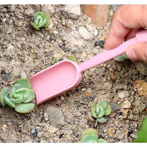 Transplanting Tool Set, 2Pc Small Plastic Sowing Digging Tools Kit Seedling Extractor, Mini Garden Seedling Tools for Home Planting Succulents Indoor Outdoor Widger Digging 2 Color (Blue)
