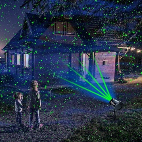 Outdoor Firefly Projector Lights with Blue Aurora LED – Perfect for Garden, Yard, and Patio Decor | Create Magical Starry Nights for Holidays & Events | Waterproof, Remote Control