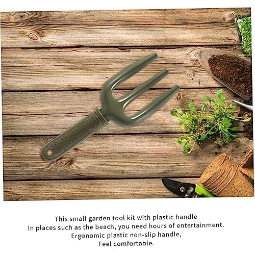 BESPORTBLE Professional Grade Gardening Hand Tools Iron Fork Ergonomic Handle for Weeding Soil Loosening