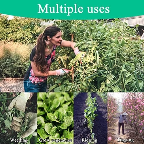 Garden Hoe All-Steel Hardened Hollow Hoe, Sharp Durable Garden Weeding Tools, Garden Edger Weeder Portable Household Vegetable Garden Shovel for Backyard Loosening Farm Planting Weeding
