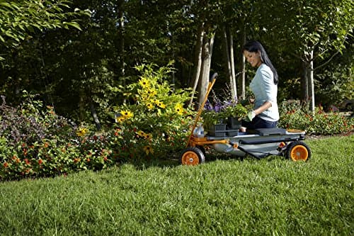 WORX Aerocart 8-in-1 Wheelbarrow / Yard Cart / Dolly + Attachable Wagon Kit