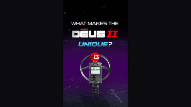 XP Deus II RC Metal Detector - 22 FMF Coil (9") - for Treasure and relic Detection - for All Terrain, XP Deus II Remote Control, S-Telescopic stem (DEUS2-22FMFRCEA)