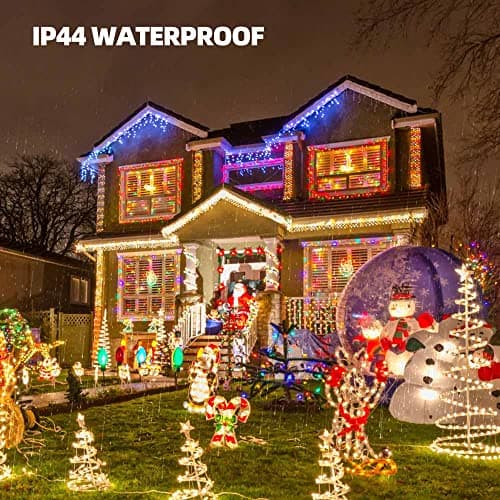 TW SHINE Warm White Christmas Lights Outdoor, 20FT 100 Count Incandescent Christmas Light Indoor, Waterproof Christmas Tree String Lights for Xmas Decorations