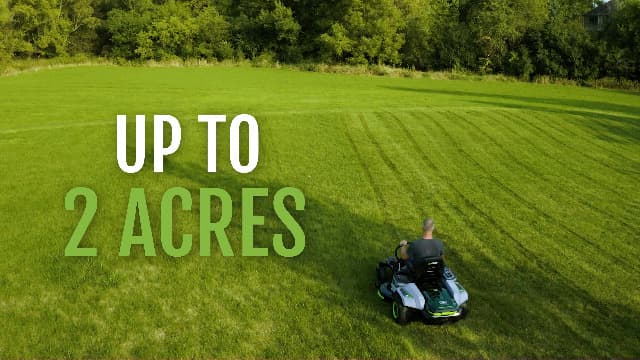 EGO Power+ Electric Riding Lawn Mower, 42" Deck with Zero Turn Radius, Includes (4) 56V 10.0Ah Batteries and Charger - ZT4204L
