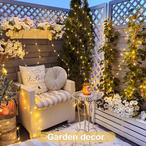 JMEXSUSS 2 Pack Fairy Lights Battery Operated with Remote, Total 400 LED 132ft Battery Powered String Lights, Twinkle Fairy Lights for Bedroom Indoor Outdoor Patio Tree Valentine Decor, Warm White