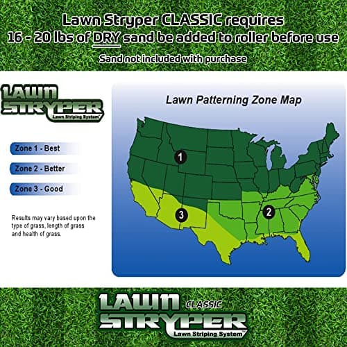 Classic-Lawn Striping System/Stripe Your Lawn Like A Ballpark/FITS Most Gas 20”-22” Residential Walk-Behind Lawn Mowers/Does NOT FIT Honda or Battery Powered Lawn Mowers