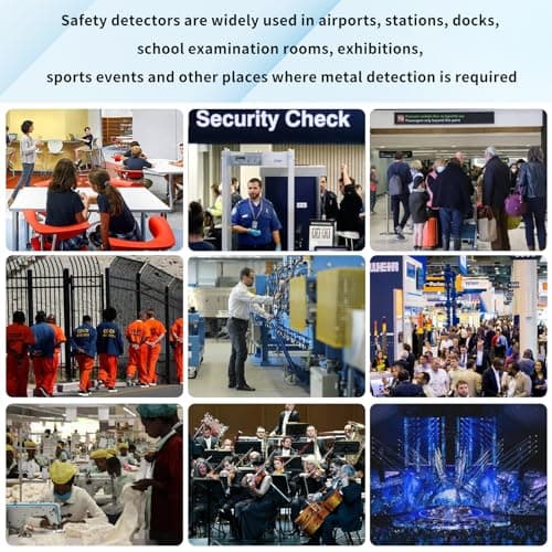 Handheld Metal Detector Wand Rechargeable, Security Wand, for Safety Inspection, Scanning All Metal Products (with Built-in Battery)