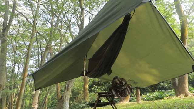 Miztli Camping Hammock with Net and Rain Fly, Portable Lightweight Outdoor Hammock Tree Travel Backpacking Hammock Tent with 20Ft(Total) Tree Straps, Perfect for Camping Hiking Yard Adventure Survival