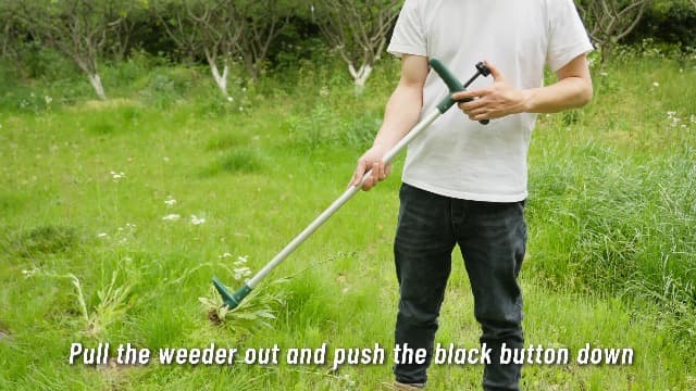 Walensee Weed Puller, Stand Up Weeder Hand Tool, Long Handle Garden Weeding tool with 3 Claws, Hand Weed Hound Weed Puller for Dandelion, Standup Weed Root Pulling Tool and Picker, Grabber (1 pack)