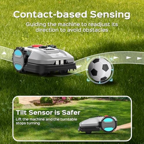 App-Controlled Robotic Mower – Auto-Charging, Adjustable Height, for Lawns up to 4300 sq.ft