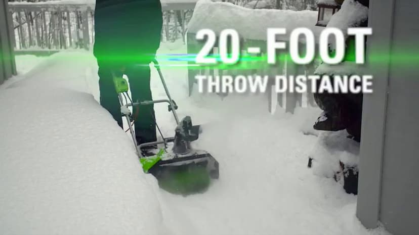 Greenworks 13 Amp 20-Inch Corded Snow Blower, 2600502