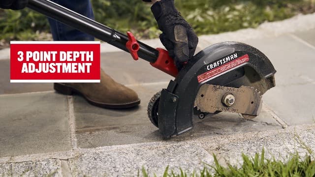 CRAFTSMAN 20V Edger Lawn Tool, Cordless Trencher, Bare Tool Only (CMCED400B)