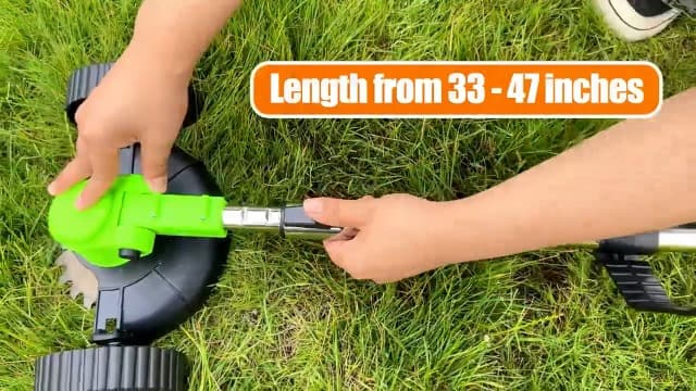 Cordless Weed Wacker Electric Weed Wacker Battery Powered with 21V 4.0Ah Battery Operated Grass Trimmer 3 in 1 Weed Trimmer Lawn Edger Brush Cutter for Lawn Garden Pruning Trimming