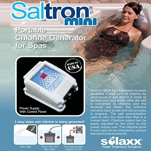 Salt System Drop-In Saltwater Chlorine Generator for Hot Tubs & Swim Spas - up to 2000 Gallons