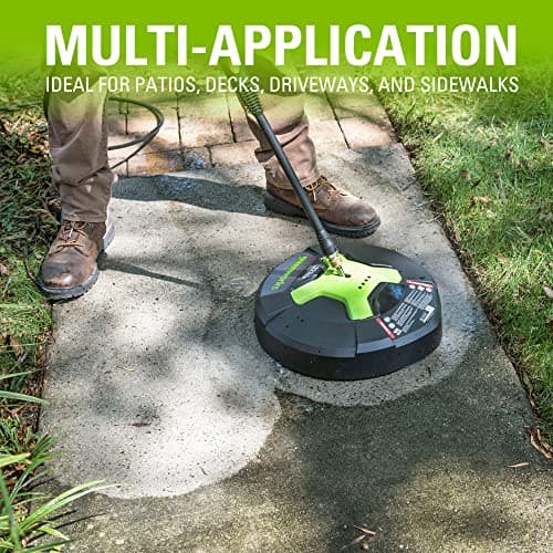 Greenworks 5210902 15" Extension Included Surface Cleaner, Green