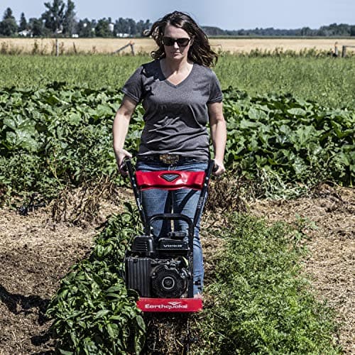 Earthquake 20015 Versa 2-in-1 Tiller Cultivator with a 99cc 4-Cycle Viper Engine, 2-in-1 Front Tine Tiller and Cultivator, Removable Side Shields and Outer Tines
