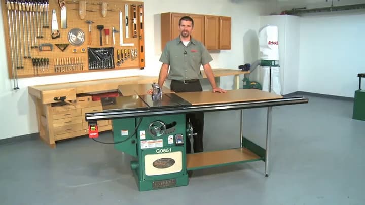 Grizzly Industrial G0651-10" 3 HP 220V Heavy Duty Cabinet Table Saw