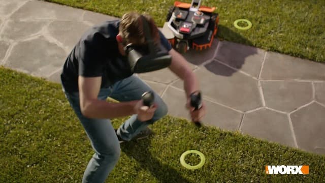 WORX Landroid Vision Robotic Lawn Mower, Wire Free Robot Mower with Active Obstacle Avoidance, WiFi & Bluetooth Connection, APP Control, 1 Acre, WR235