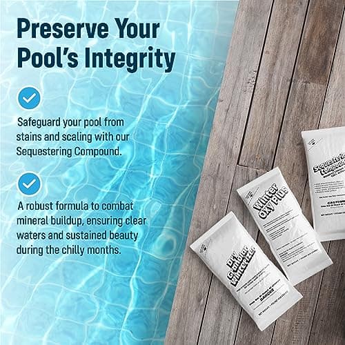 Winter Closing Kit - Winterizing for Above Ground & In-Ground Pools up to 12,000 Gallons: Protect Your at The end of Season with Our 3-in-one Maintenance