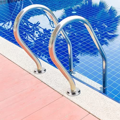 Universal Fit Pool Ladder Escutcheon Plates 4Pack,Blasoul Stainless Steel Cover Plate for 1.9" Inground Pool Handrail