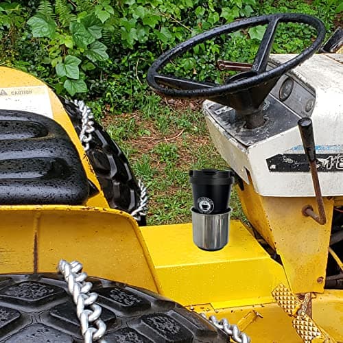 Magnetic Cup Holder Beverage Holder Drink/Can Holder - Strong Magnet Sticks Good to The Farm Tractor - Horizontal Surface Mounting (with Buffer Protection Layer) for Riding Mower,Forklift,Lawnmower