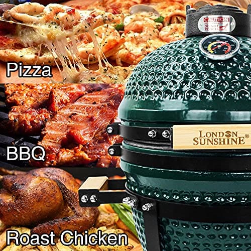 Ceramic Charcoal BBQ Kamado Griller - Portable Tabletop The Cadet Series Smoker